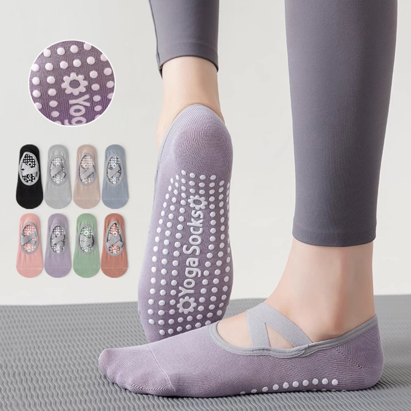 Yoga Fitness Pilates - Breathable Towel Bottom Yoga Socks Women