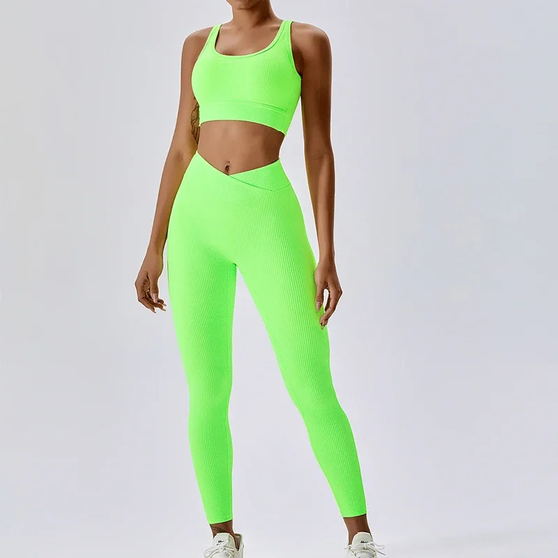 Ribbed Yoga Set Sportswear Wom - Yoga Fitness Hoodie recension och pris