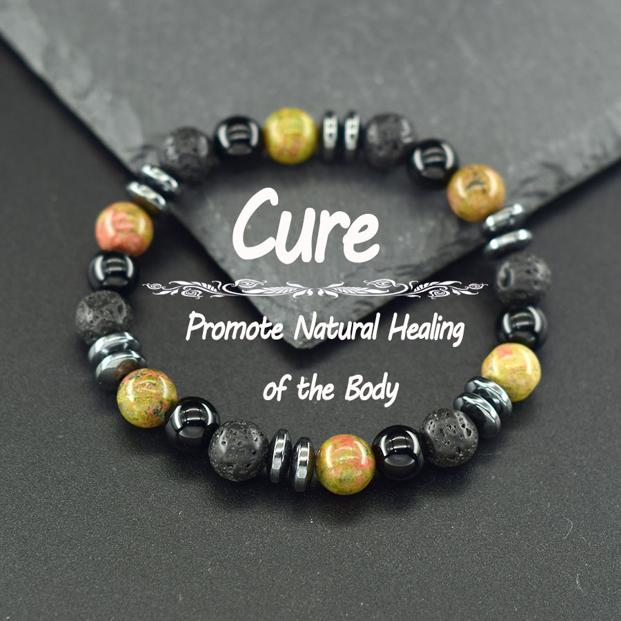 Natural Unakite Jasper Stone B - Yoga Fitness Promotion recension och pris