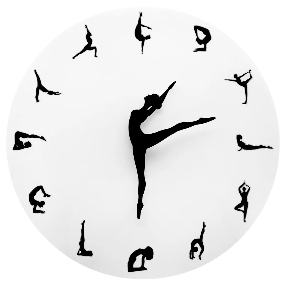 HQ Yoga Postures Wall Clock  F - Yoga Fitness Watch recension och pris