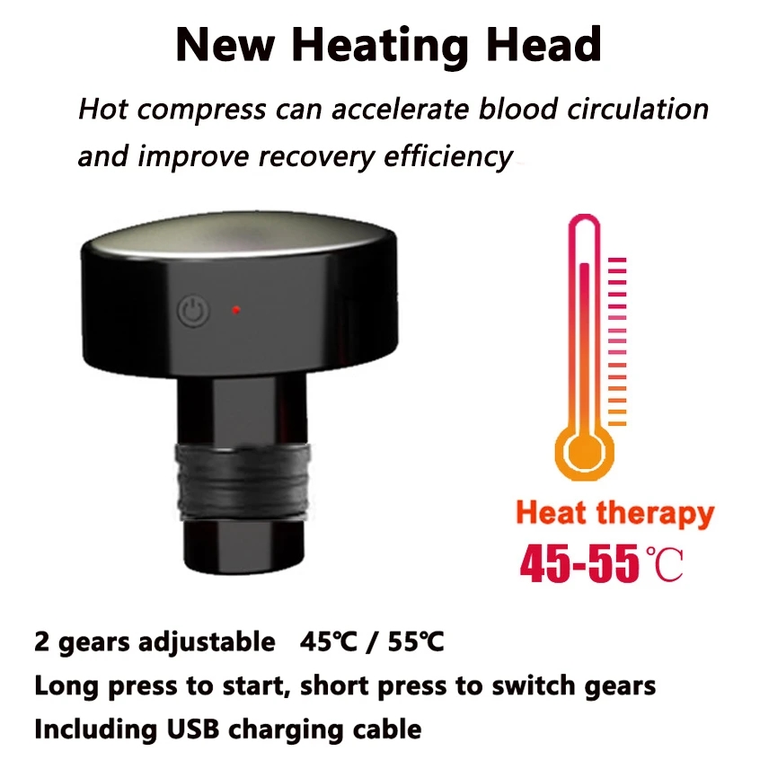 New Heat Fascia Gun Massage He - Vibration Massage Gun recension och pris