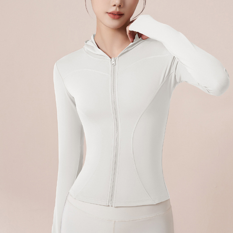 High Elastic Hoodie Yoga Jacke - Yoga Fitness Hoodie recension och pris
