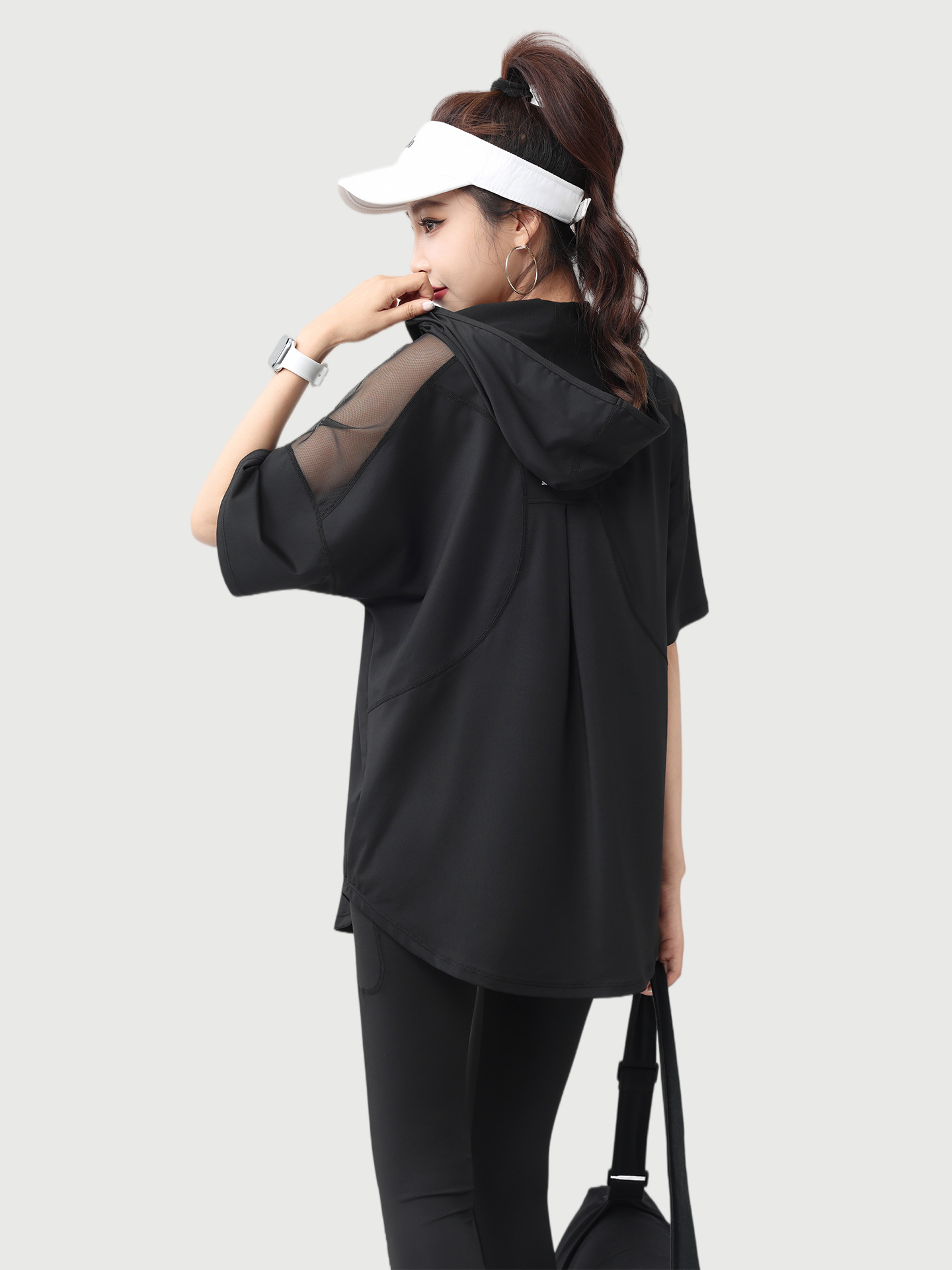Woman Yoga Short Sleeve Hoodie - Yoga Fitness Hoodie recension och pris