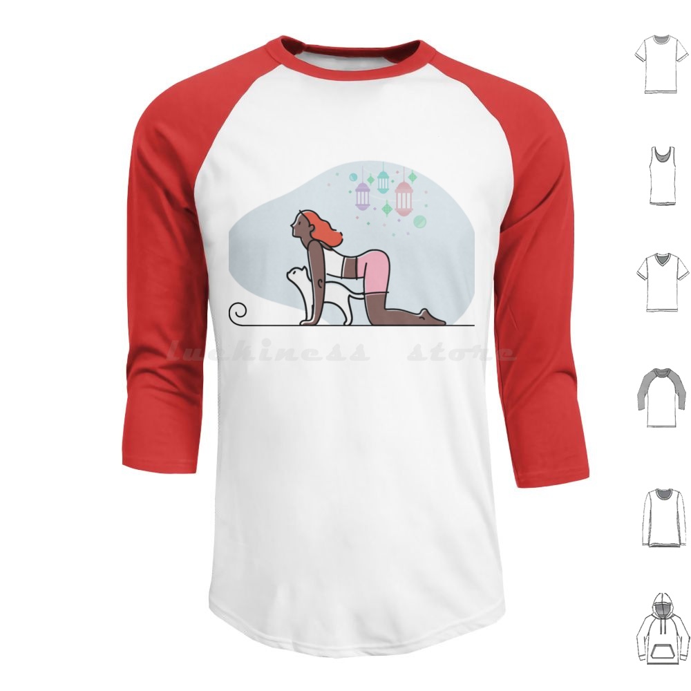 Yoga Cat Pose Hoodies Long Sle - Yoga Fitness Hoodie recension och pris