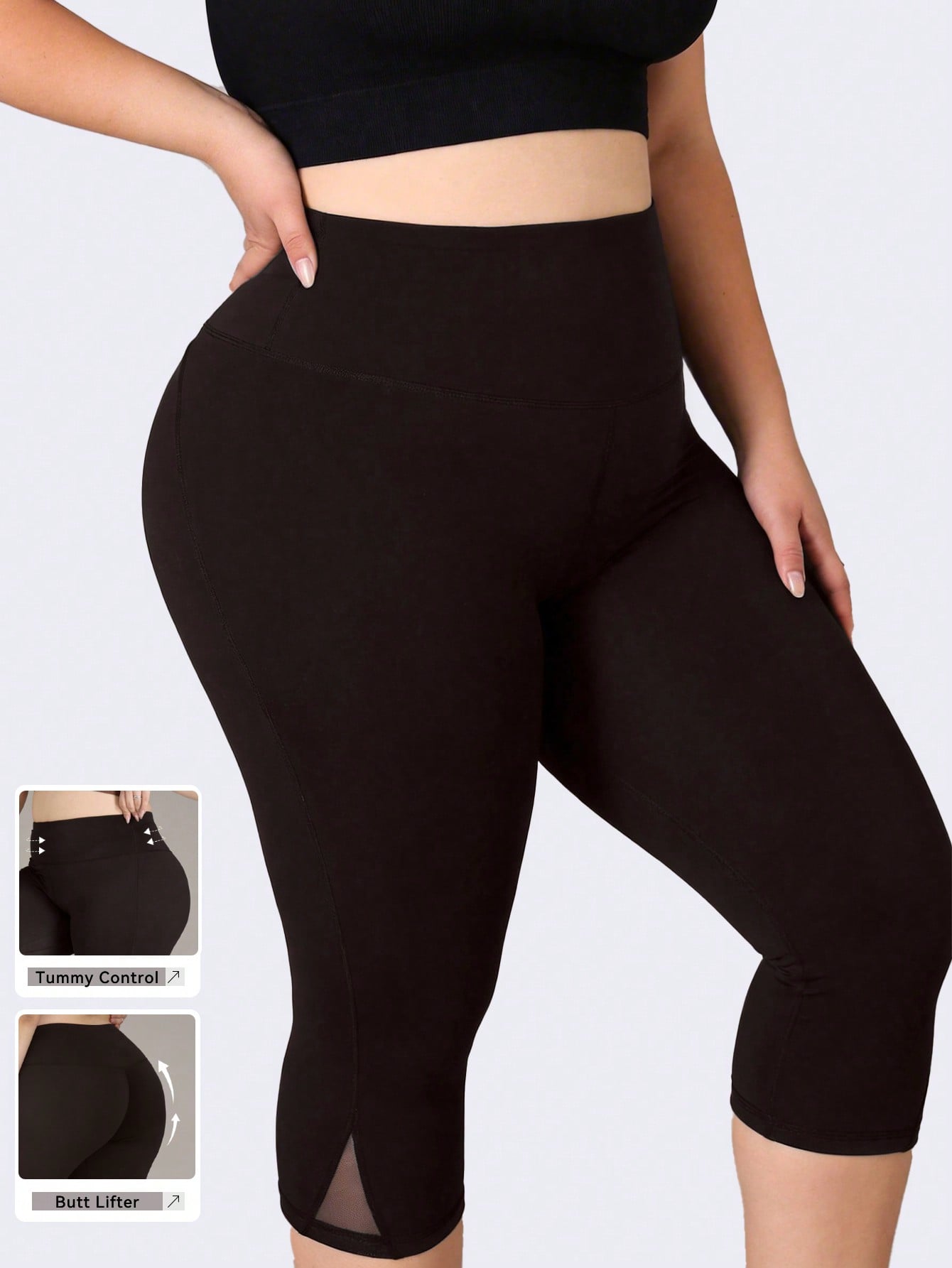 Plus Size Gym Leggings Women M - Yoga Fitness Plus recension och pris
