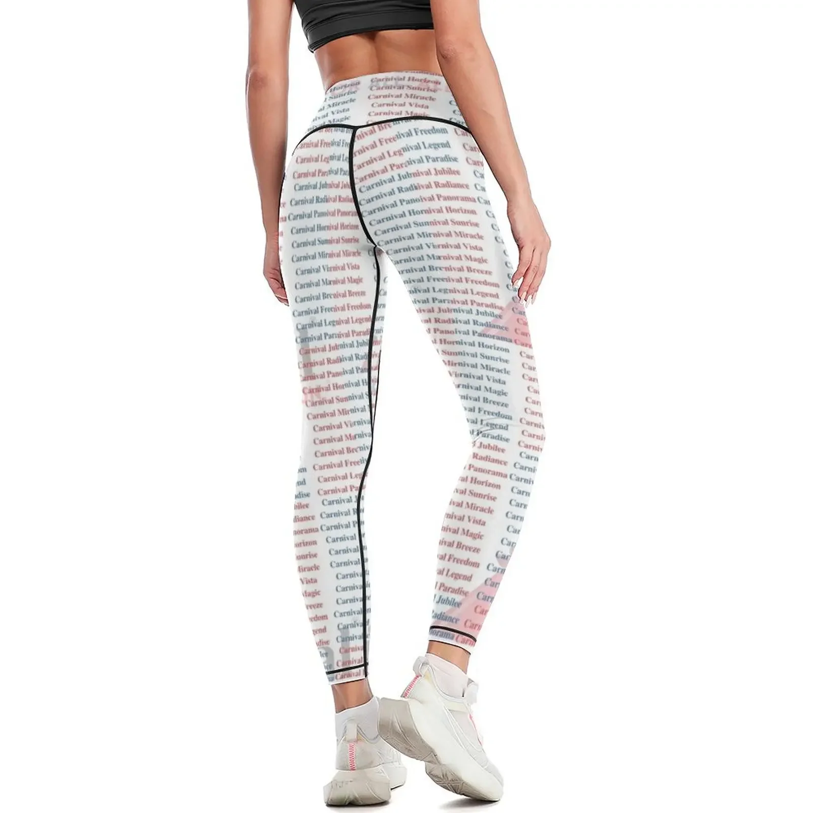Carnival Ship Names Leggings w - Yoga Fitness Name recension och pris